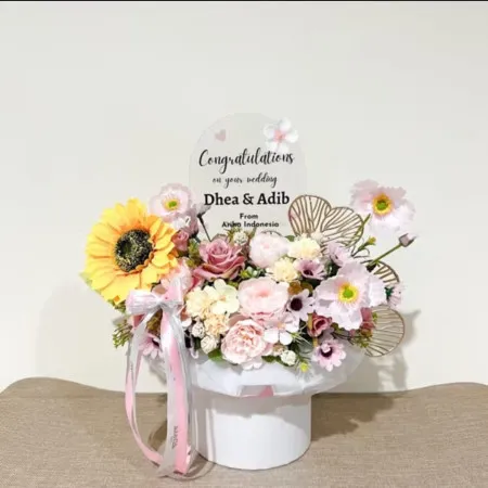 Bloom Box Akrilik Ucapan Wedding Mesuji