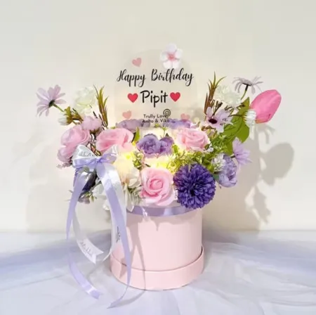 Bloom Box Akrilik Ucapan Ulang Tahun Mesuji